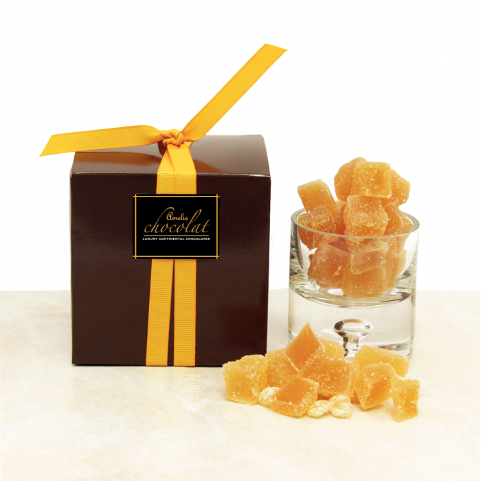 Glazed & Crystallised Ginger Cubes - Amelie Chocolat